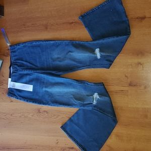 Tinseltown hi rise flare jeans elastic waist brand new